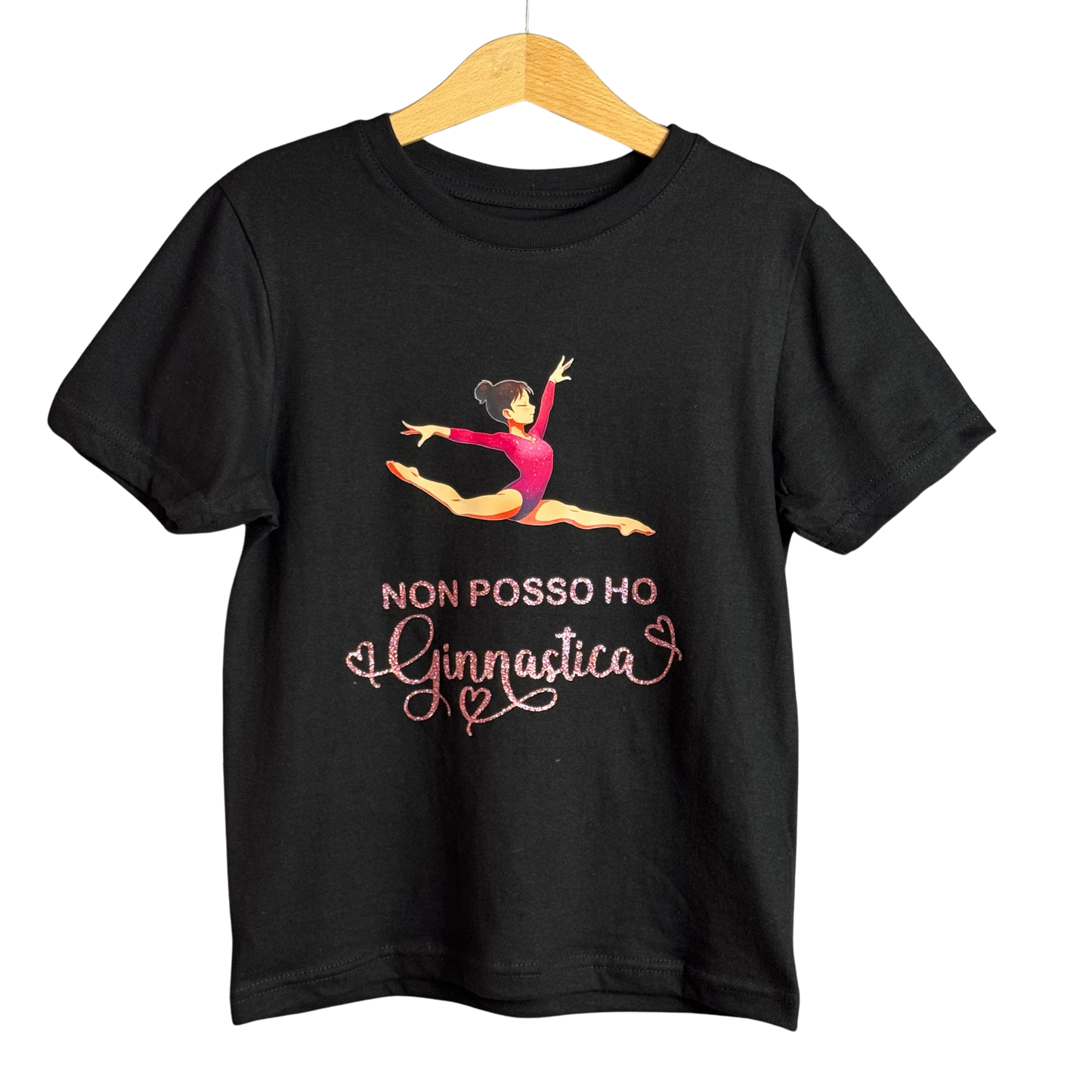 T-shirt “Non posso, ho ginnastica” – Manga ginnasta salto acrobatico