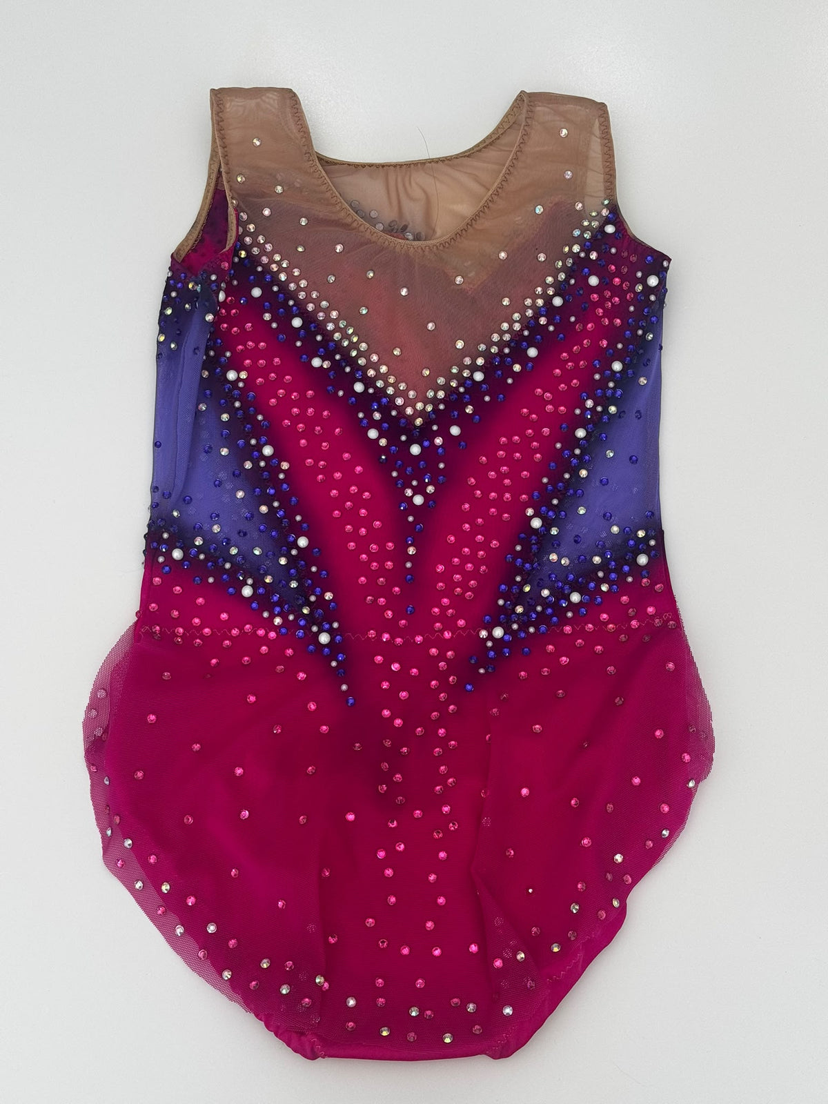 Body Ritmica Conch – Fucsia e Viola con Strass e Perle