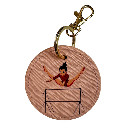 Portachiavi con Stampa Ginnasta alle Parallele