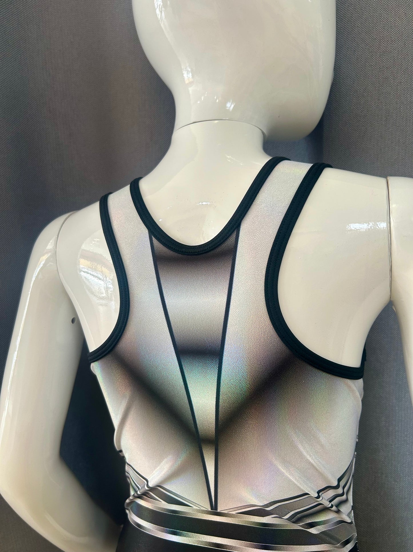 Body Gym Body Lurex - Nero/Bianco