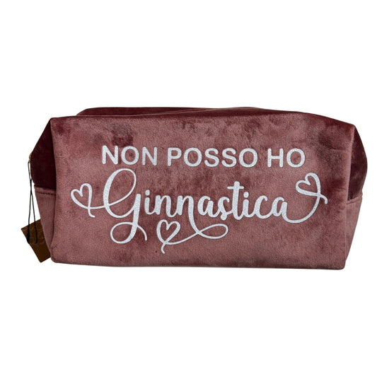 Beauty “Non posso ho ginnastica” in velluto