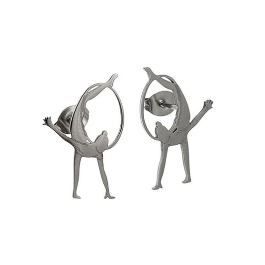 Orecchini In Acciaio ginnastica ritmica cerchio