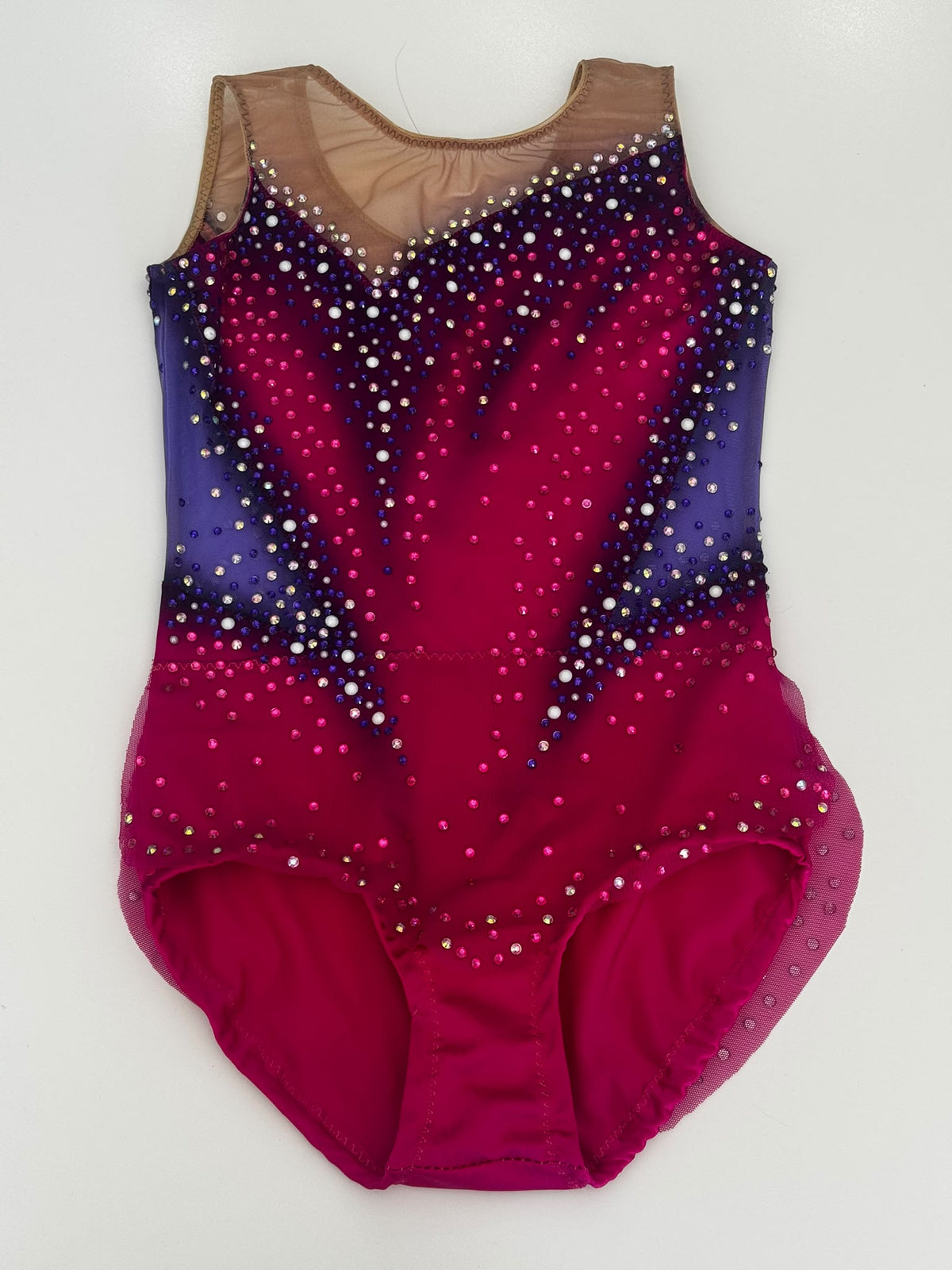 Body Ritmica Conch – Fucsia e Viola con Strass e Perle