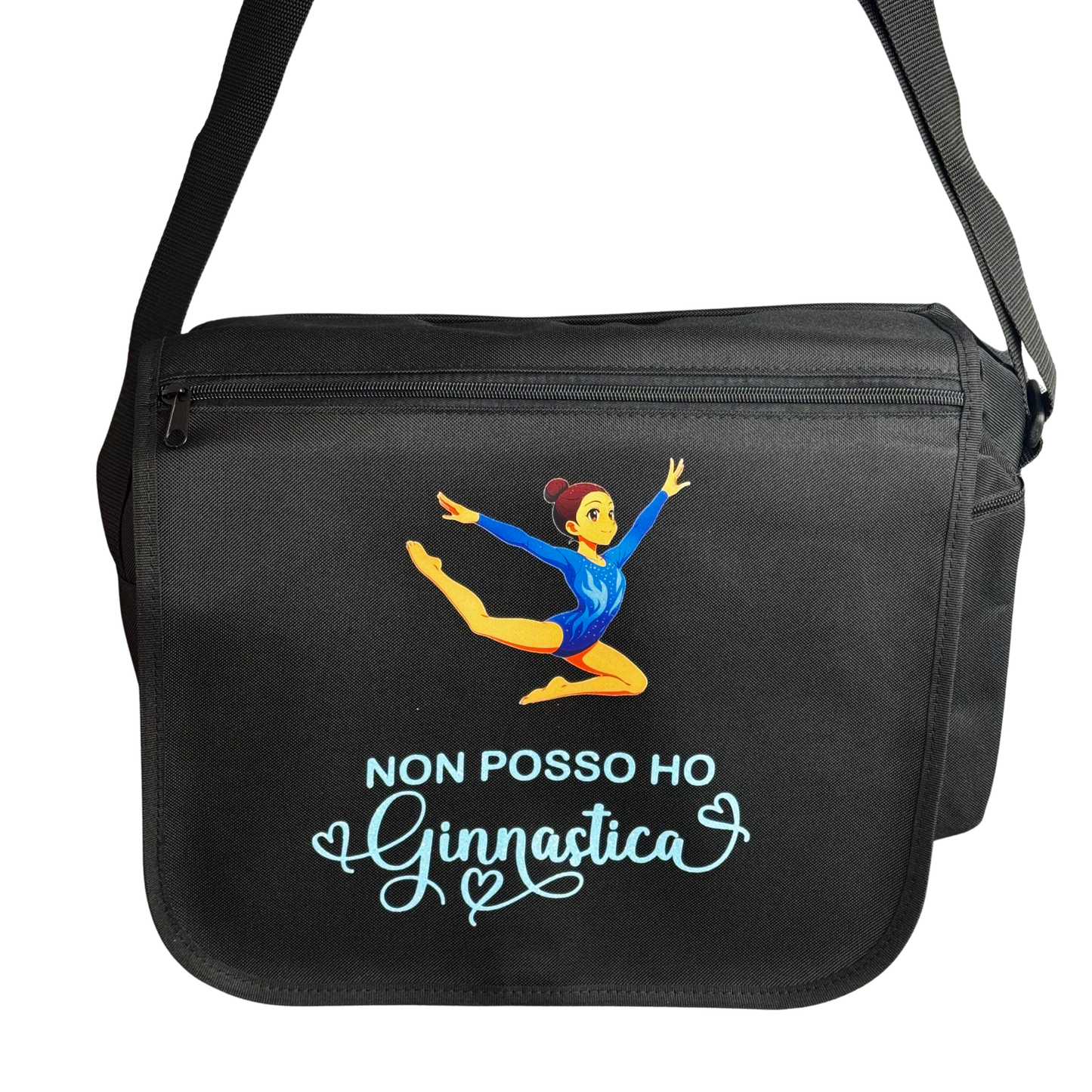 Borsa “Non posso, ho ginnastica” – Salto blu