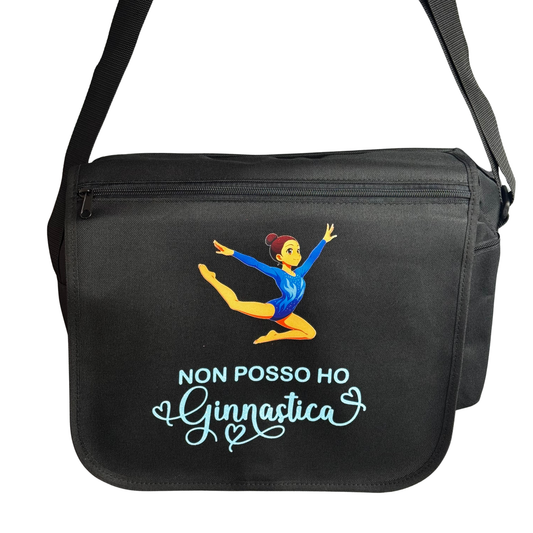 Borsa “Non posso, ho ginnastica” – Salto blu