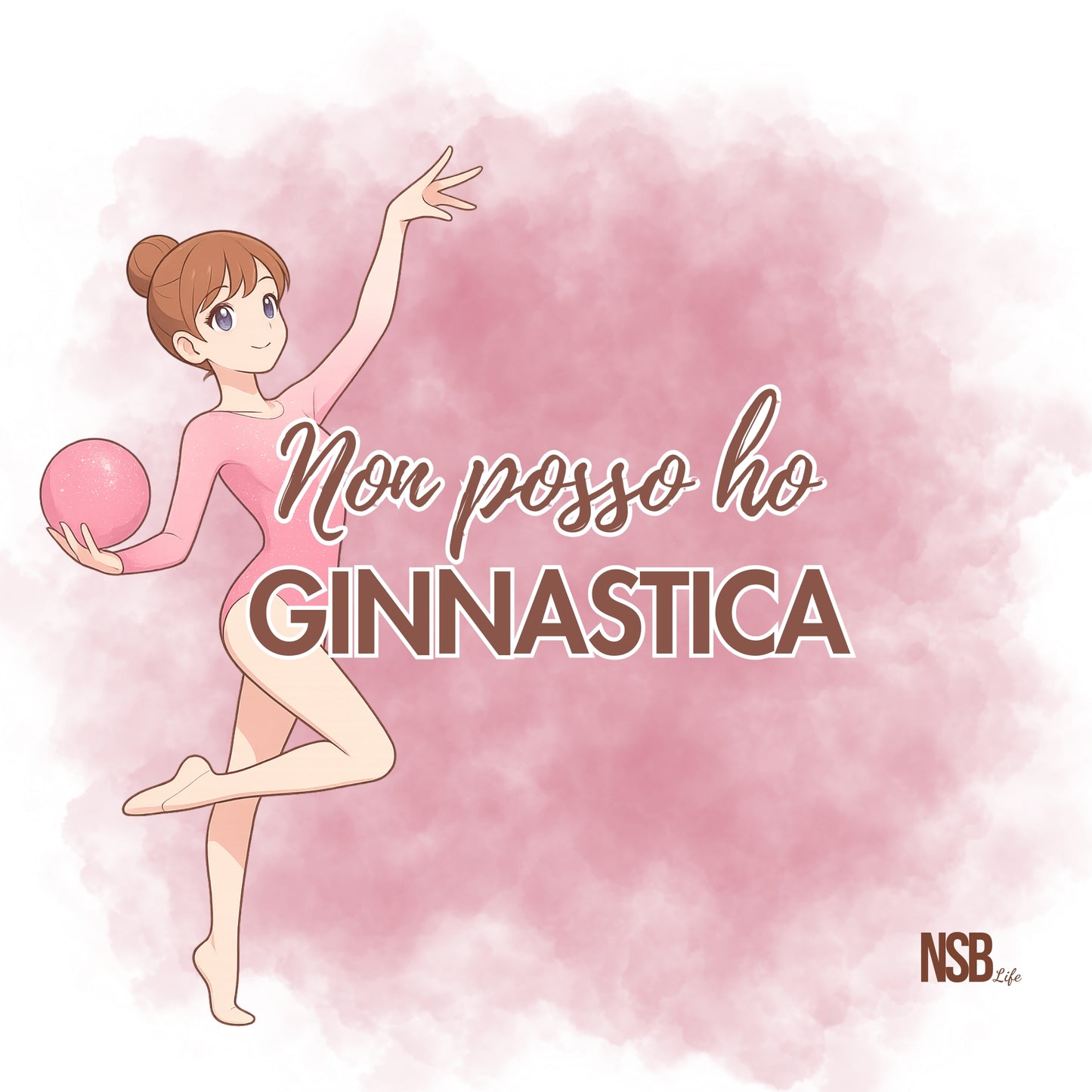 Panno Pulisci Palla Ginnastica Ritmica in Microfibra - Collezione "Non Posso, Ho Ginnastica"
