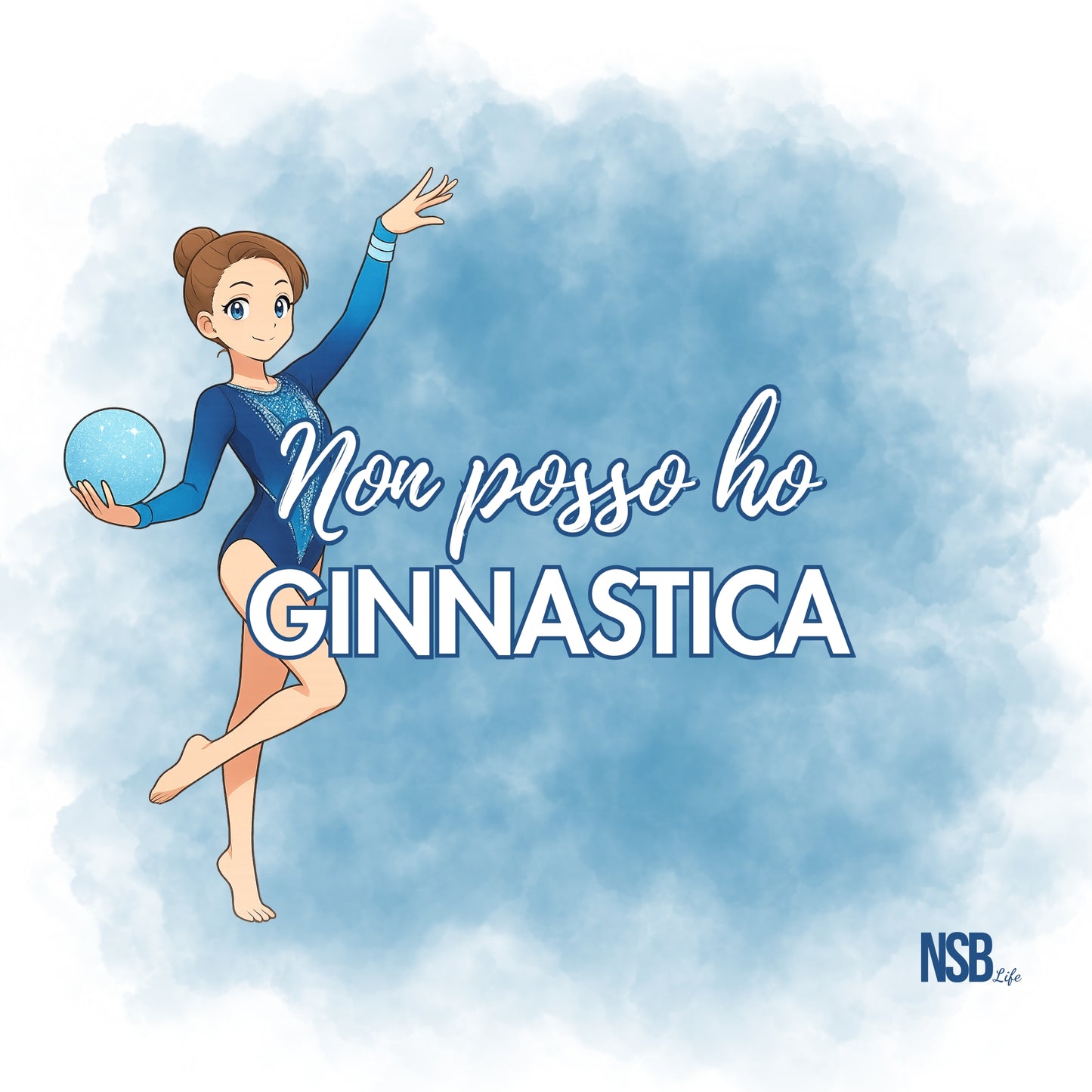 Panno Pulisci Palla Ginnastica Ritmica in Microfibra - Collezione "Non Posso, Ho Ginnastica"