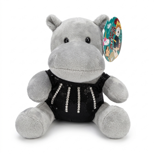 Peluche Ginnasta con Body Brillantini 15cm Portafortuna - Miky